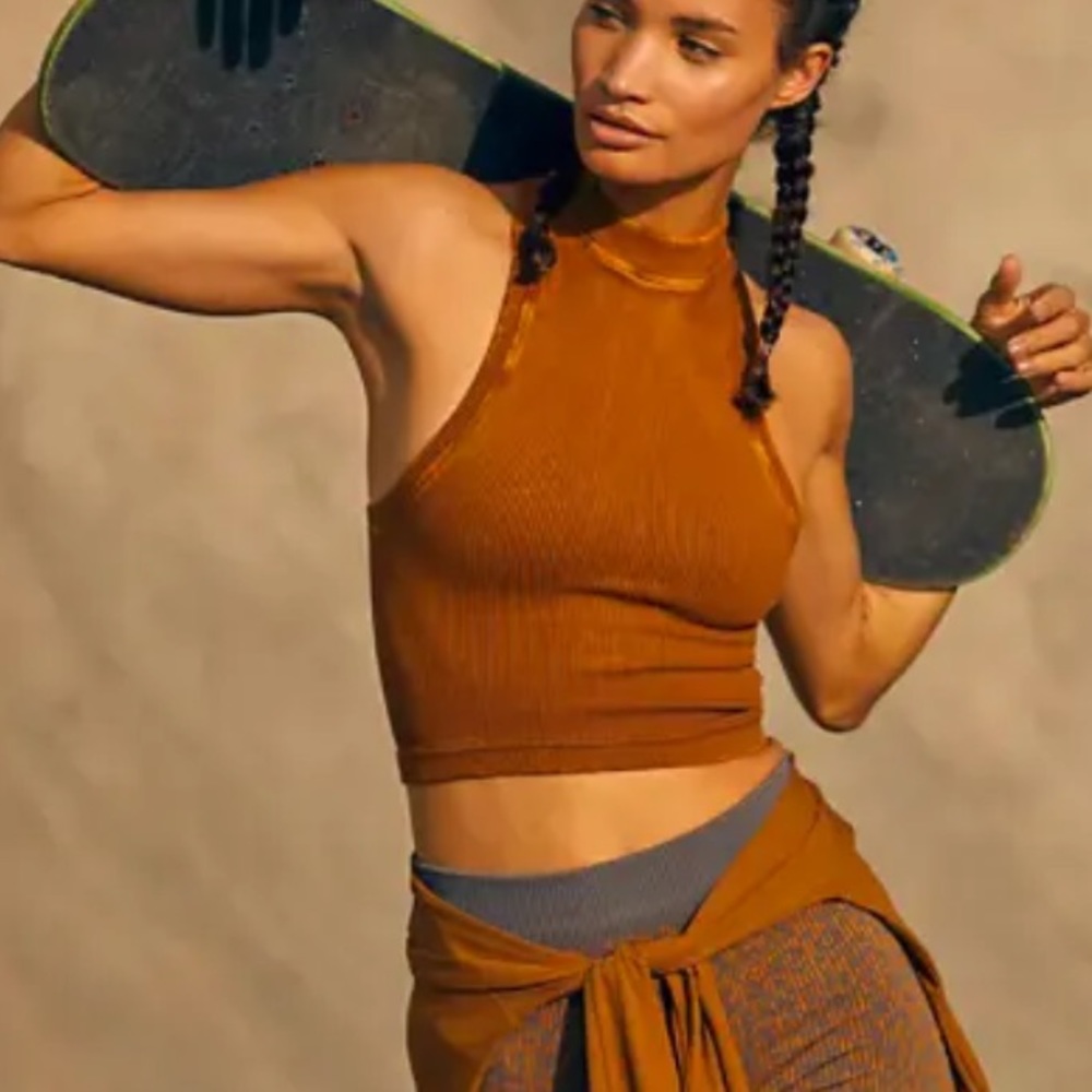 Free People Movement XS / S Mustard Workout Tank